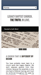 Mobile Screenshot of legacybaptistchurch.net